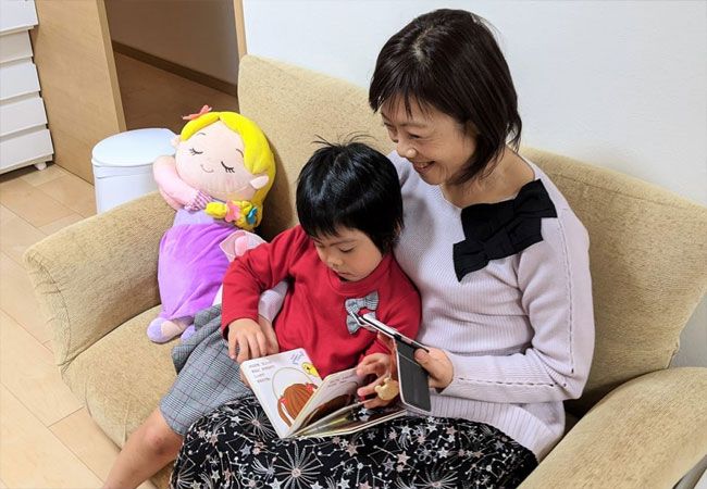 A mother and daughter celebrate the first anniversary of the app’s Japanese-language version